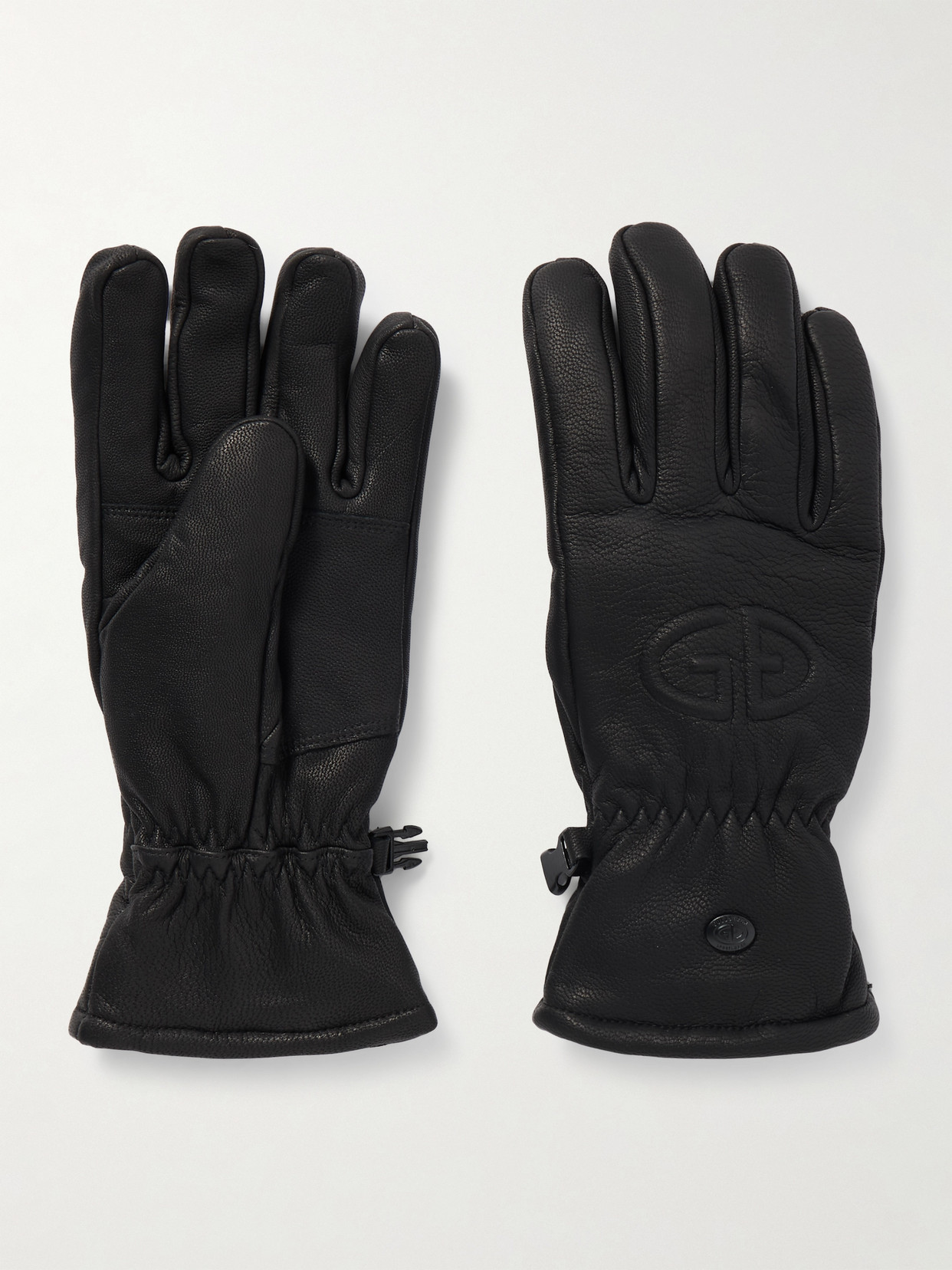 Goldbergh Freeze Padded Leather Gloves In Black