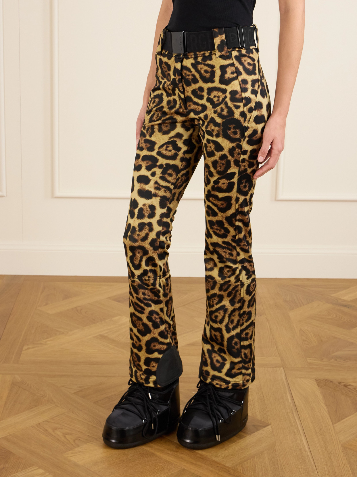 Goldbergh Womens 7250 Jaguar Minou Flared Woven Ski Trousers In Multi