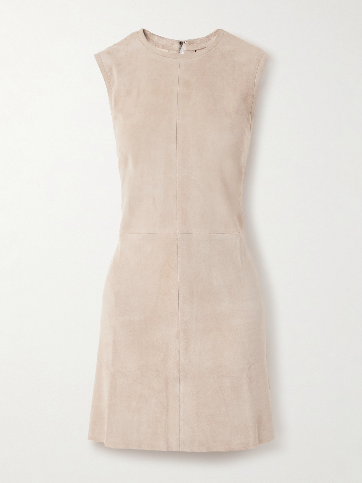 Stouls Miuccia Paneled Suede Mini Dress