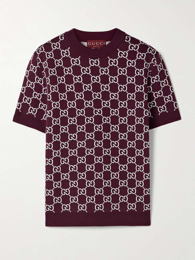 Gucci Jacquard-knit Wool-blend Sweater