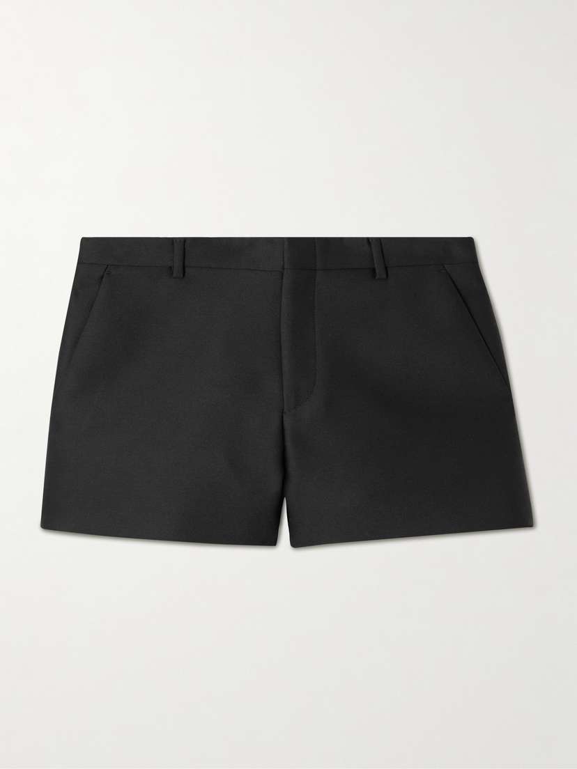 Gucci Wool And Silk-blend Twill Shorts