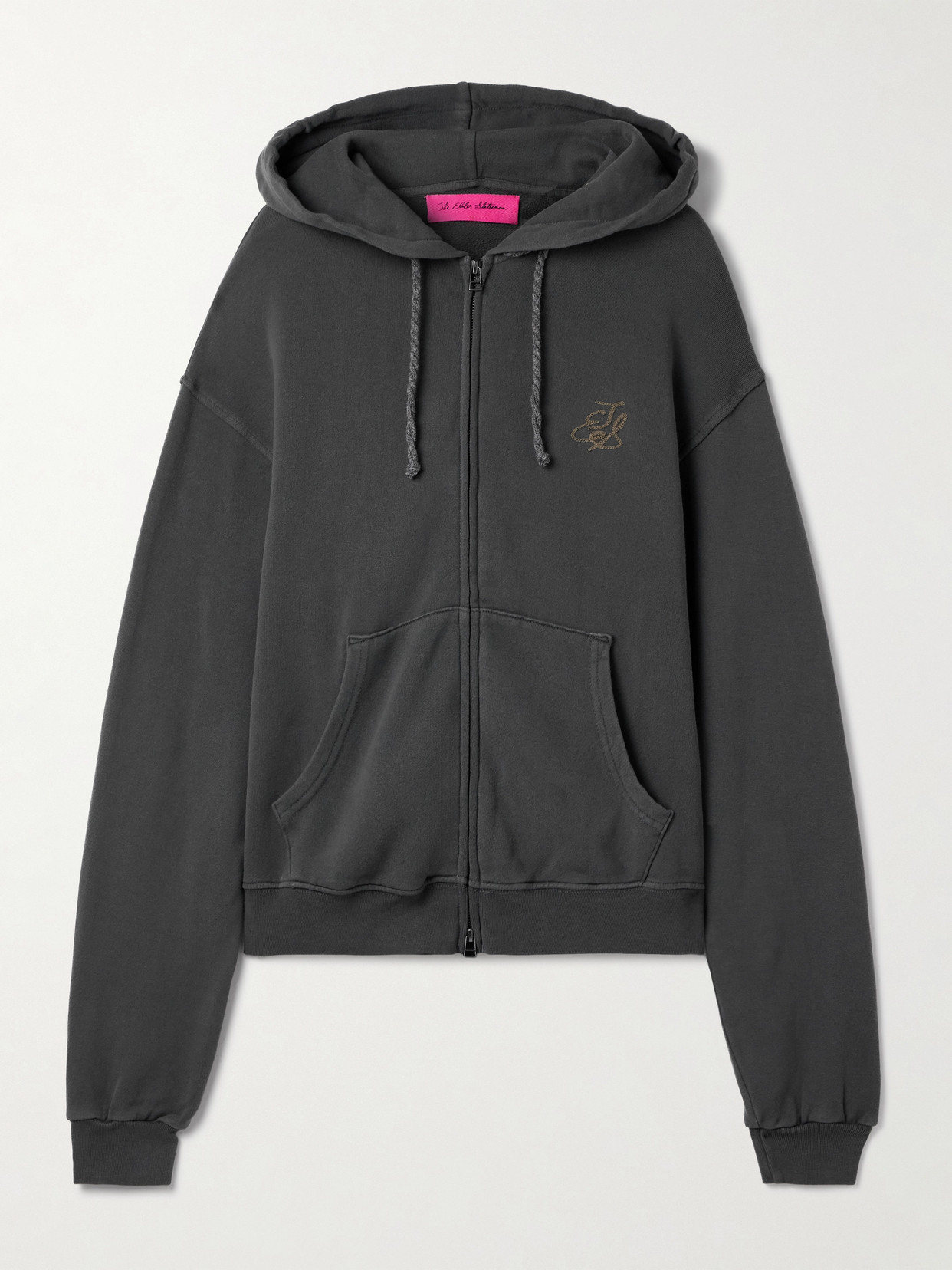 The Elder Statesman Daily Cotton And Cashmere-blend Jersey Hoodie In Multi