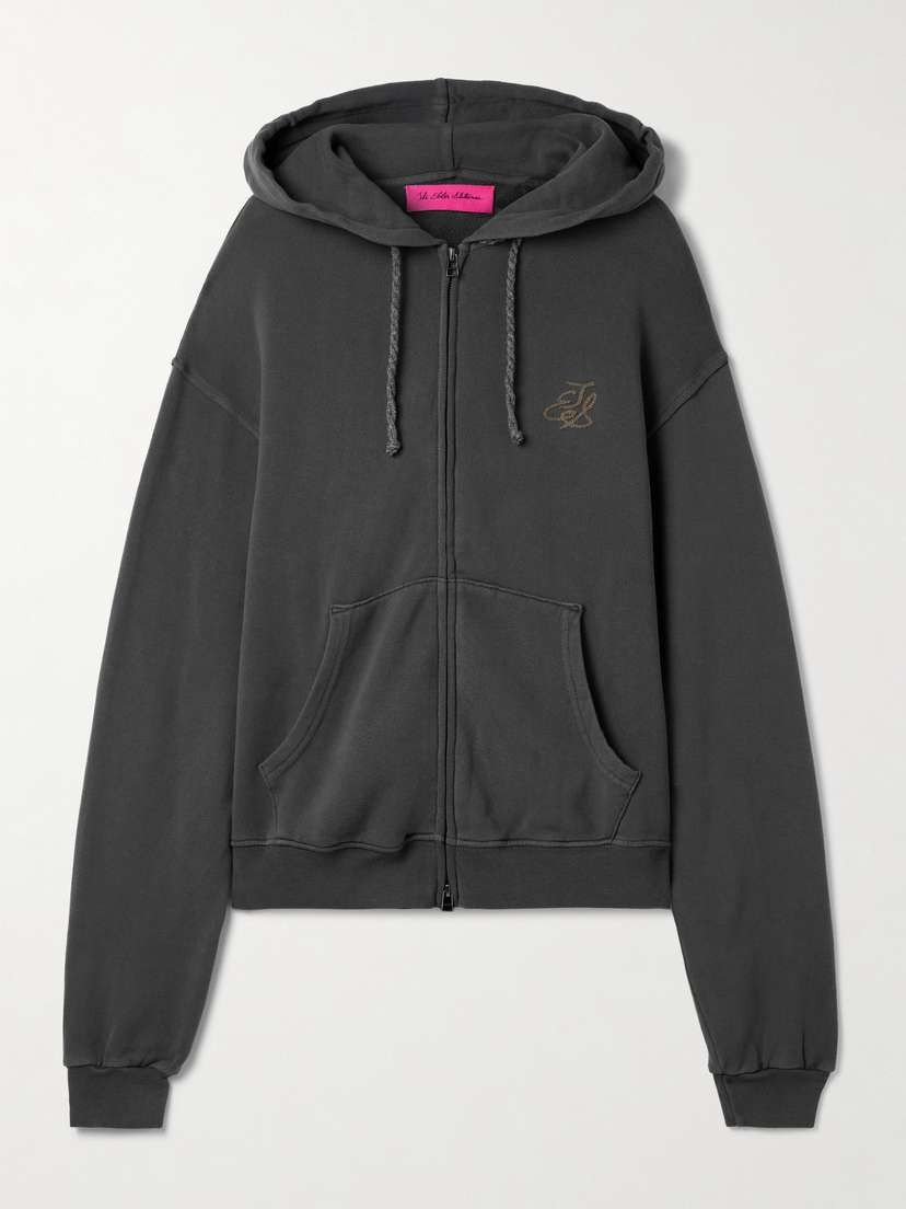 The Elder Statesman Daily Cotton And Cashmere-blend Jersey Hoodie