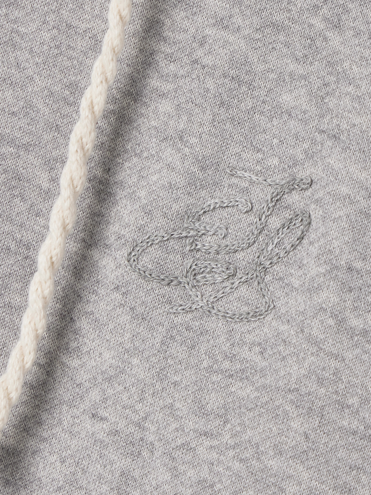 The Elder Statesman Daily Cotton And Cashmere-blend Jersey Hoodie In Gray