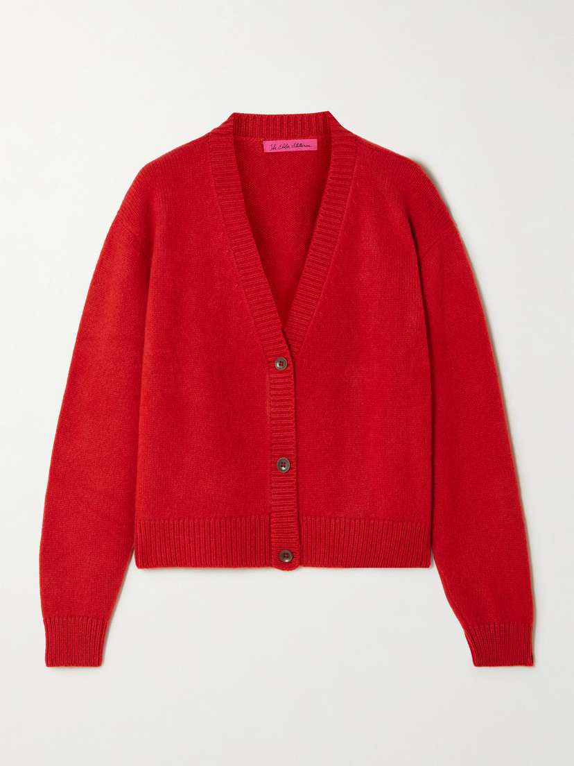 The Elder Statesman Cashmere Cropped Cardigan