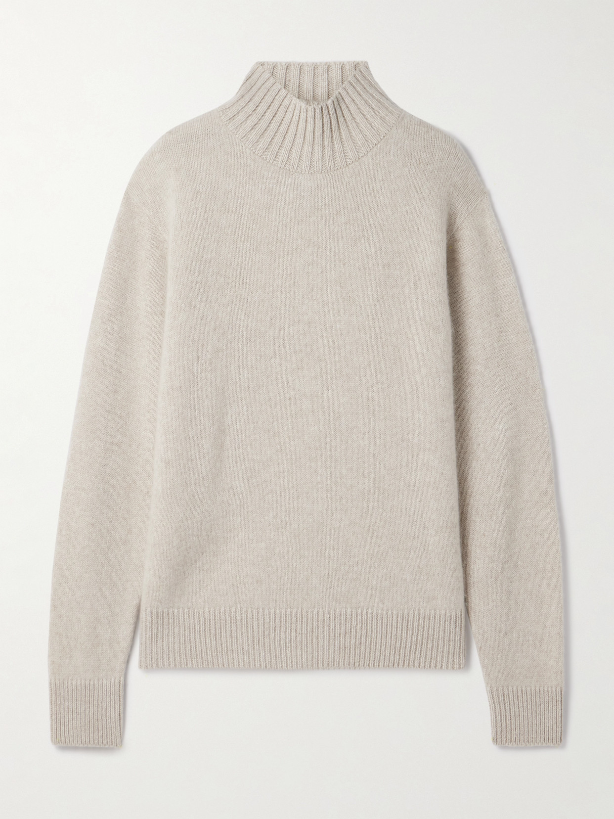 The Elder Statesman Cashmere Turtleneck Sweater In Neutral