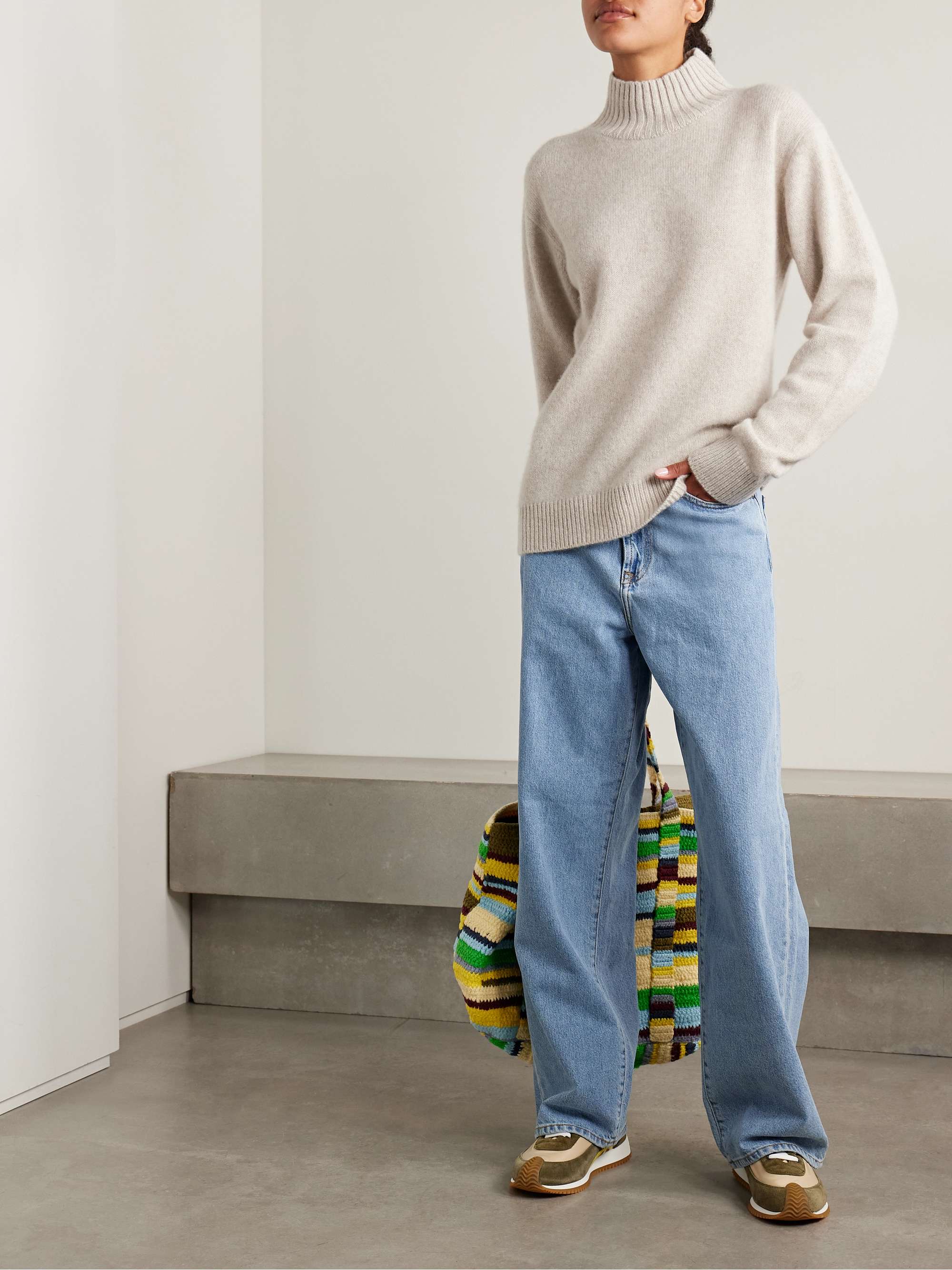 THE ELDER STATESMAN Cashmere turtleneck sweater