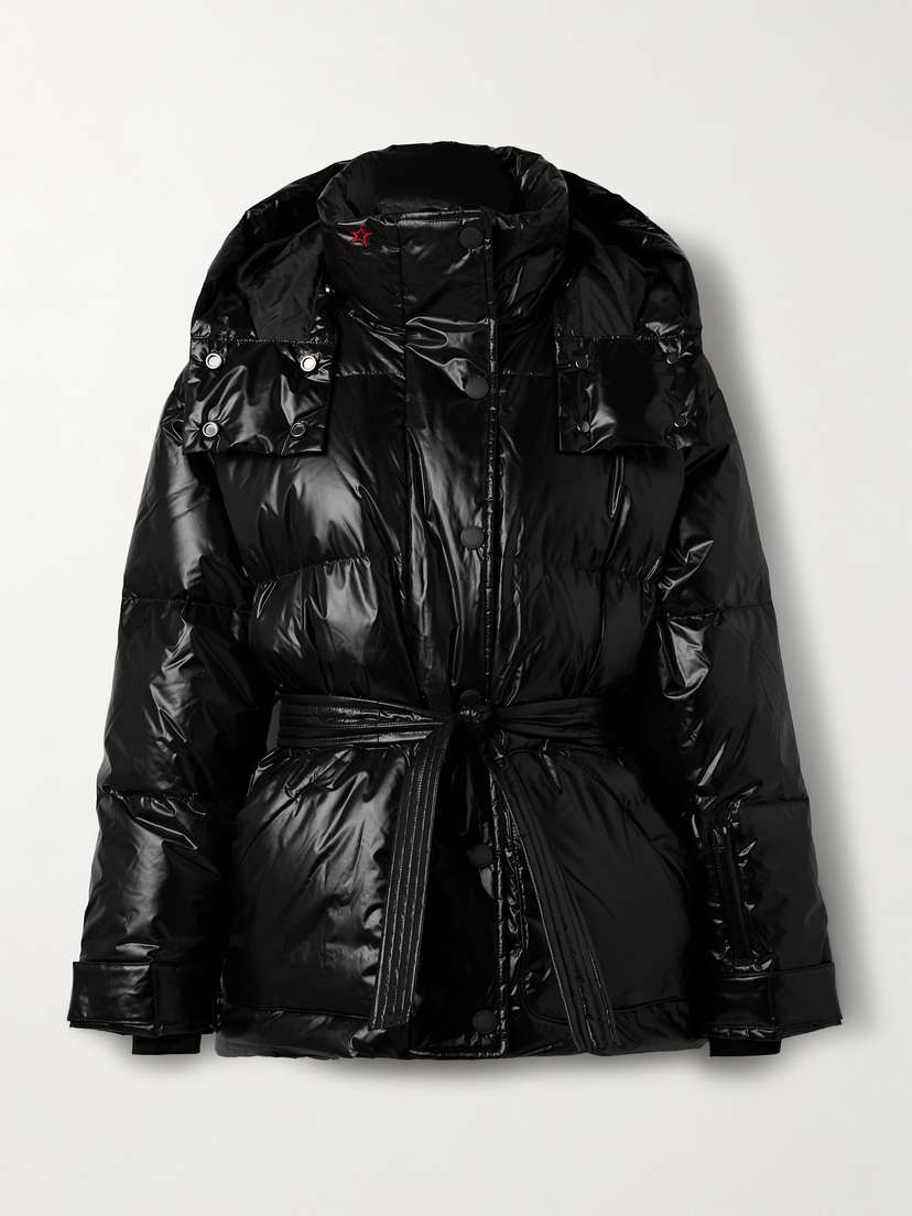Perfect Moment Cortina Hooded Belted Quilted Down Ski Jacket