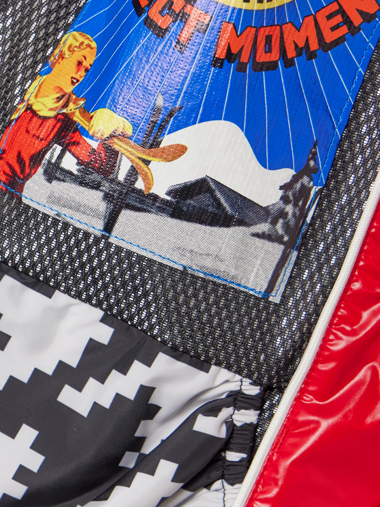 Perfect Moment Candice Hooded Belted Down Ski Jacket In Red