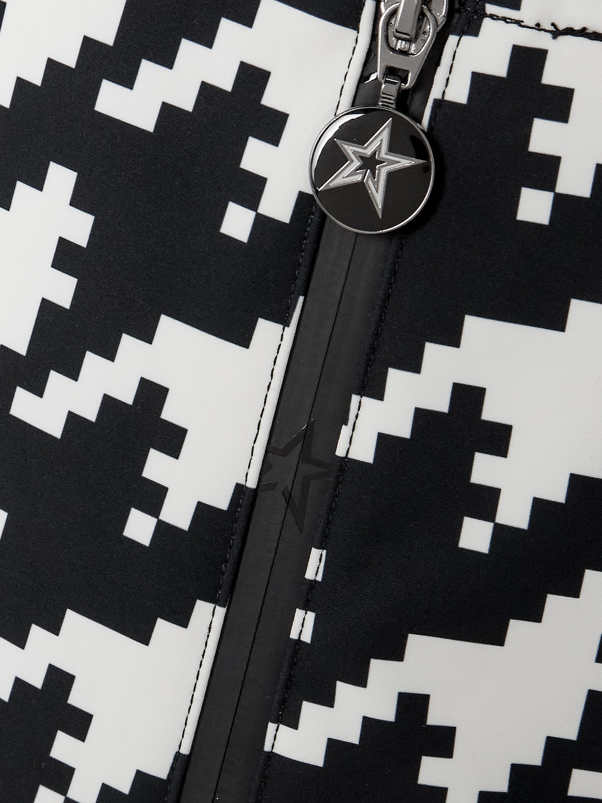 Perfect Moment Jg Houndstooth Ski Salopettes In Black