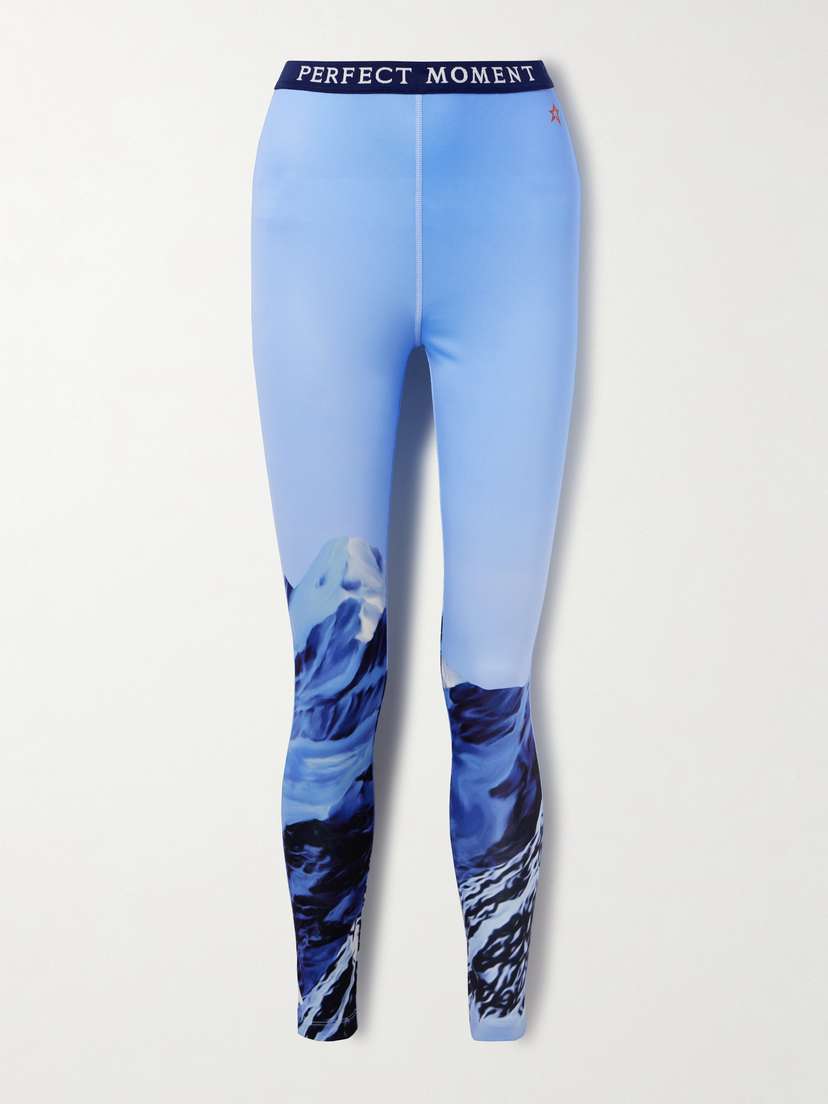 Perfect Moment Printed Stretch-jersey Leggings