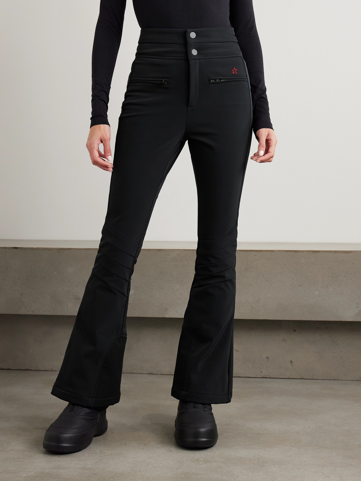 Perfect Moment High-waist Aurora Flare Ski Pant Xl In Animal Print