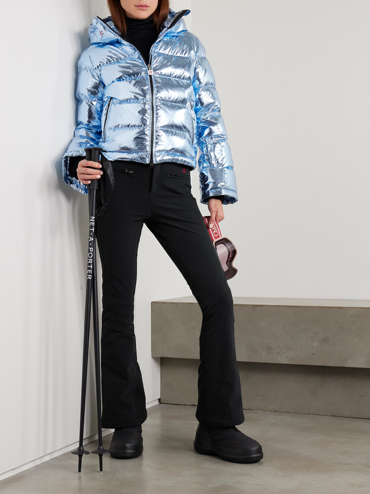 Perfect Moment High-waist Aurora Flare Ski Pant Xl In Animal Print