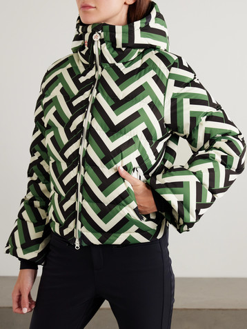 PERFECT MOMENT Polar Flare quilted printed down ski jacket