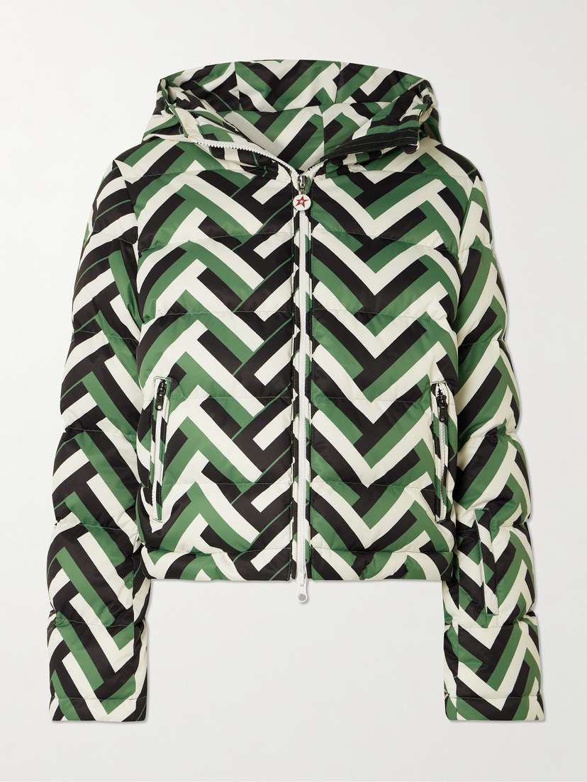 Perfect Moment Polar Flare Quilted Printed Down Ski Jacket