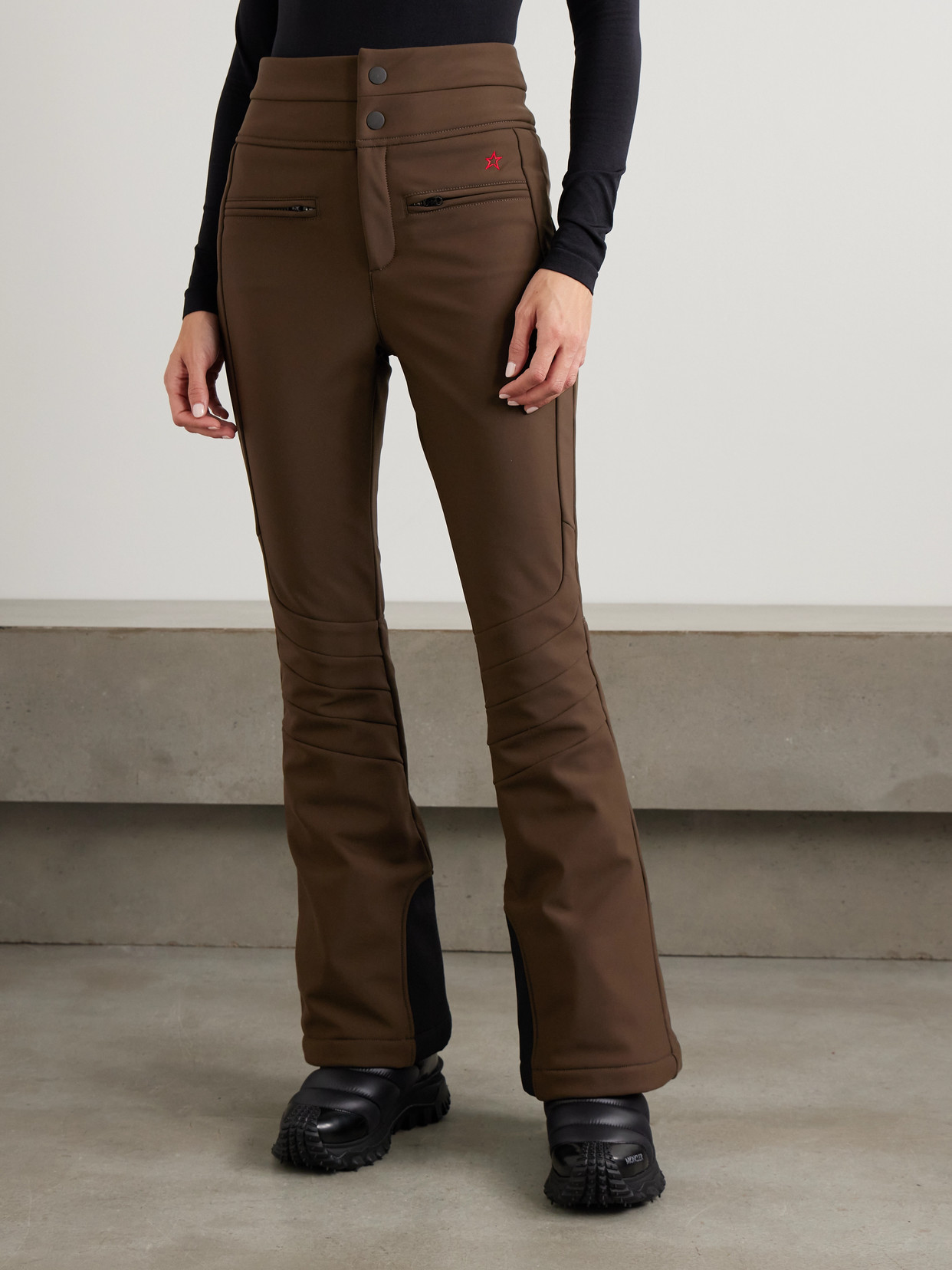 Perfect Moment Aurora High-waist Ski Pants Chocolate In Brown