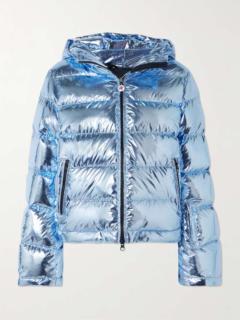 Perfect Moment Polar Flare Metallic Quilted Down Ski Jacket