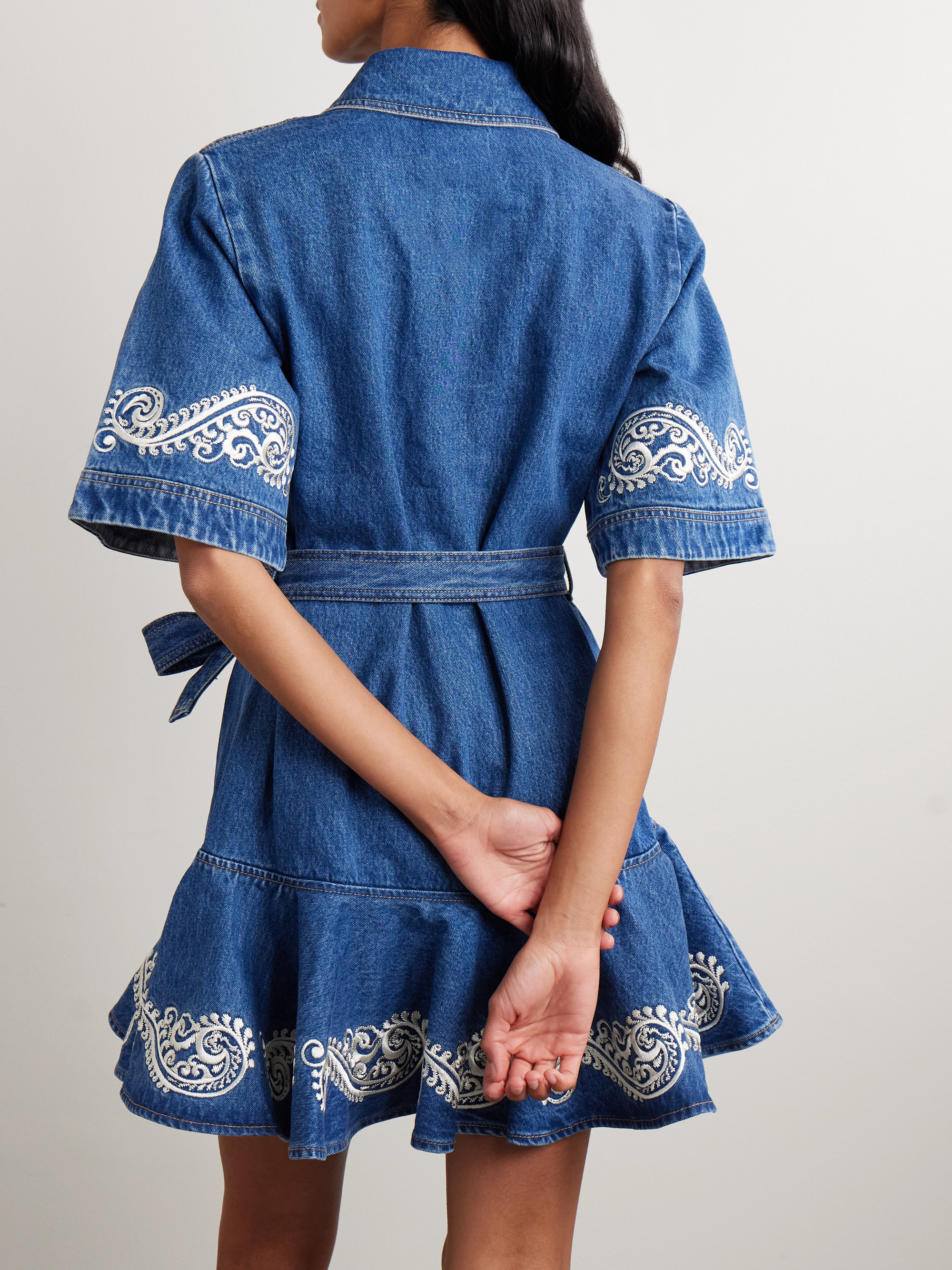 white christmas dresses JACONES DENIM SHIRTDRESS