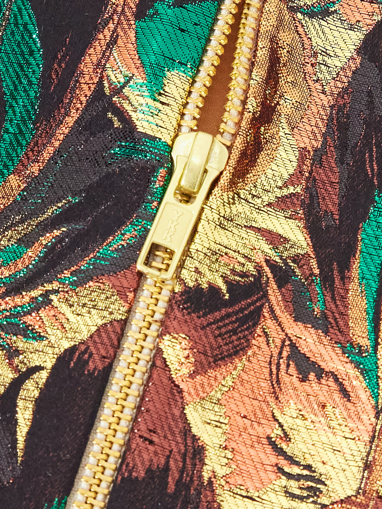 Metallic Jacquard Blouse