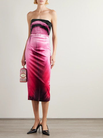 MARY KATRANTZOU Arnim velvet midi dress