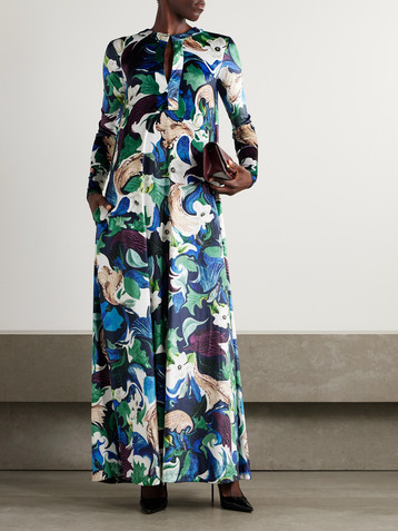MARY KATRANTZOU Carrington printed jersey maxi dress