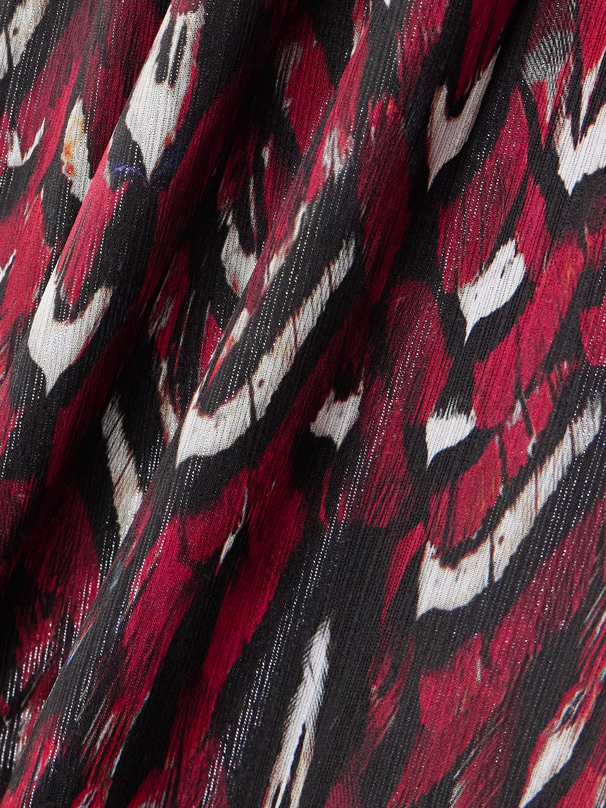 Mary Katrantzou Womens Fuchsia Feath Charlot Feather-print Chiffon Maxi Dress In Multi