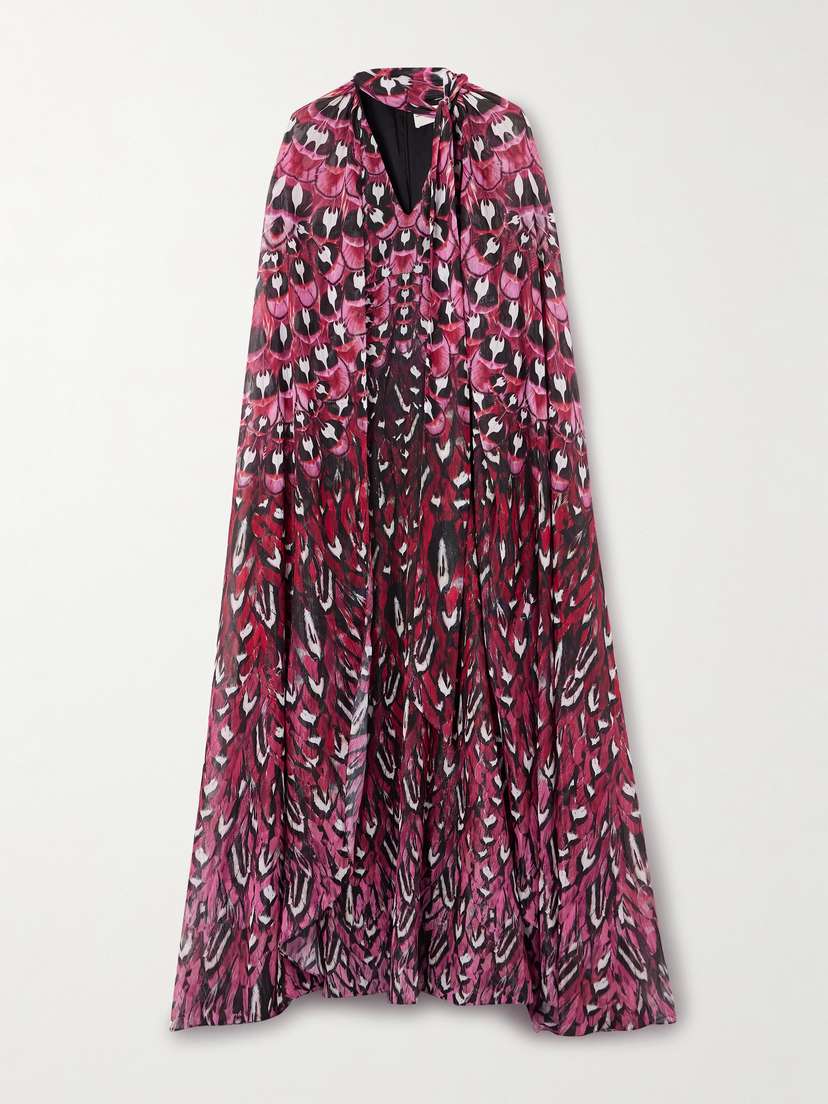 Mary Katrantzou Printed Chiffon Gown