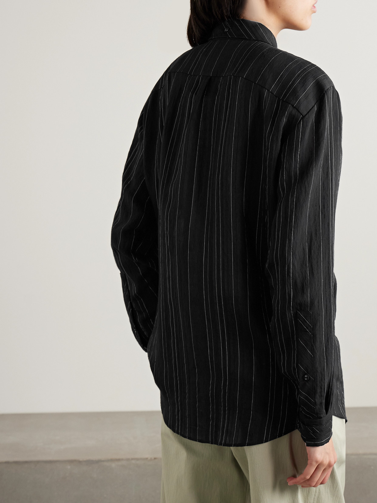 White Label - Raven Striped Voile Shirt