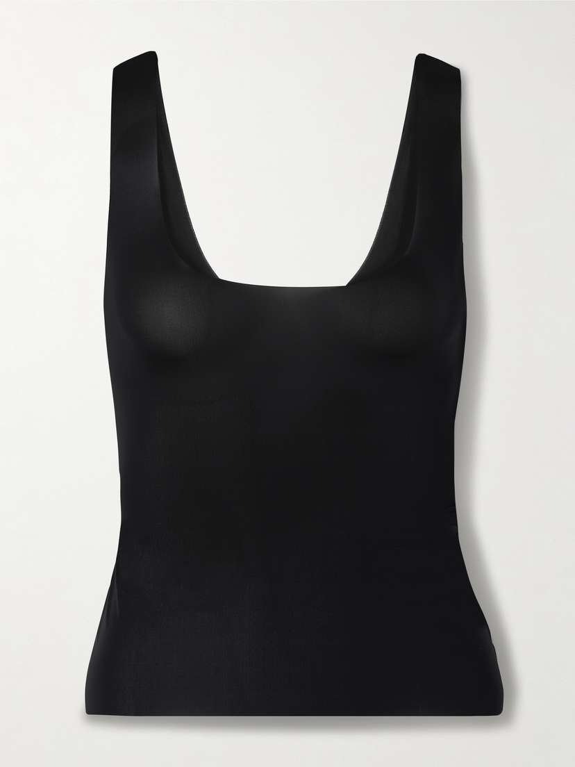 Skims Milky Sheer Tank - Obsidian