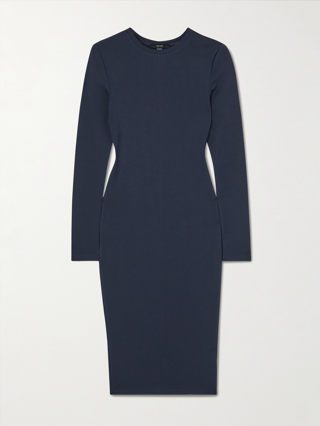 The Park Carine Stretch-tencel™ Lyocell-jersey Midi Dress In Blue