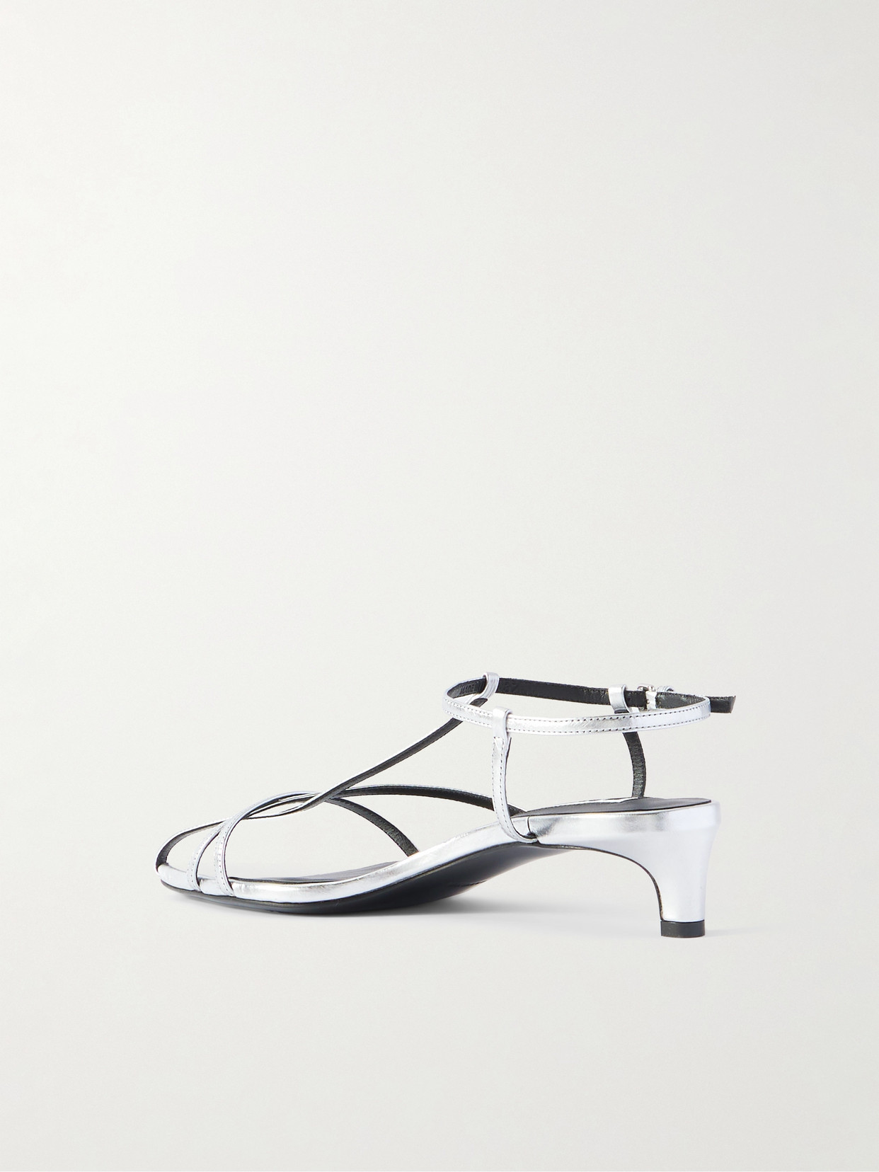 Metallic Leather Sandals