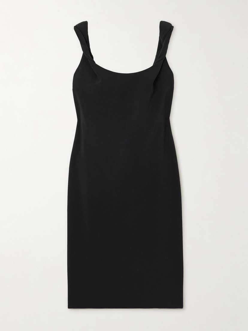 Another Tomorrow Twisted Crepe Dress