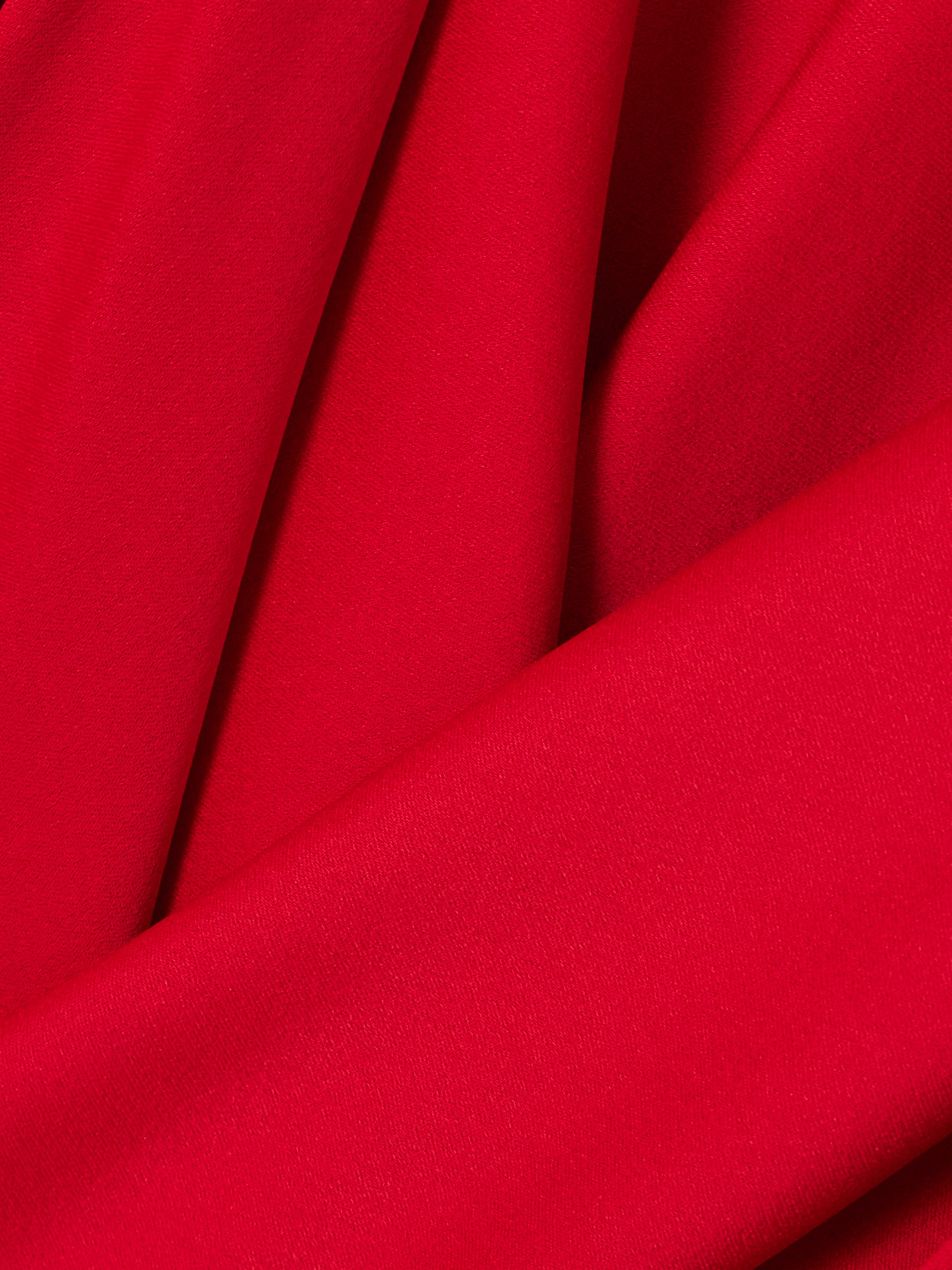Another Tomorrow Open-back Draped Cotton-blend Crepe Midi Dress In Red