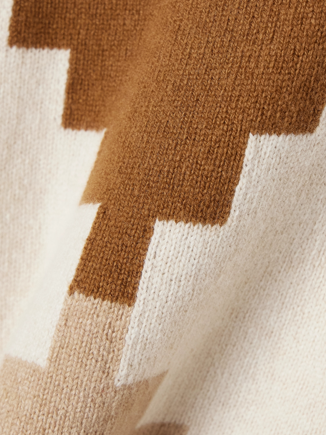 Rùadh The Ava Jacquard-knit Wool Sweater In Brown