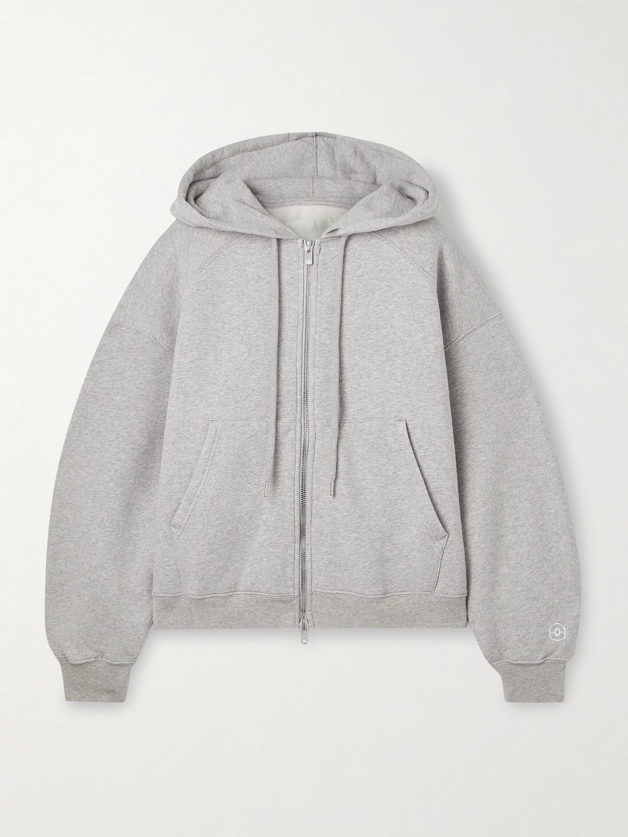 Rùadh The Scott Organic Cotton-jersey Hoodie In Gray