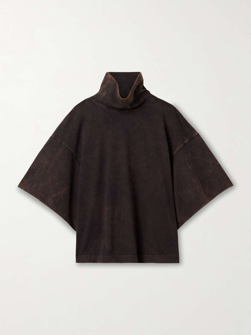 RÙADH The Orbital Organic Cotton-jersey Turtleneck T-shirt