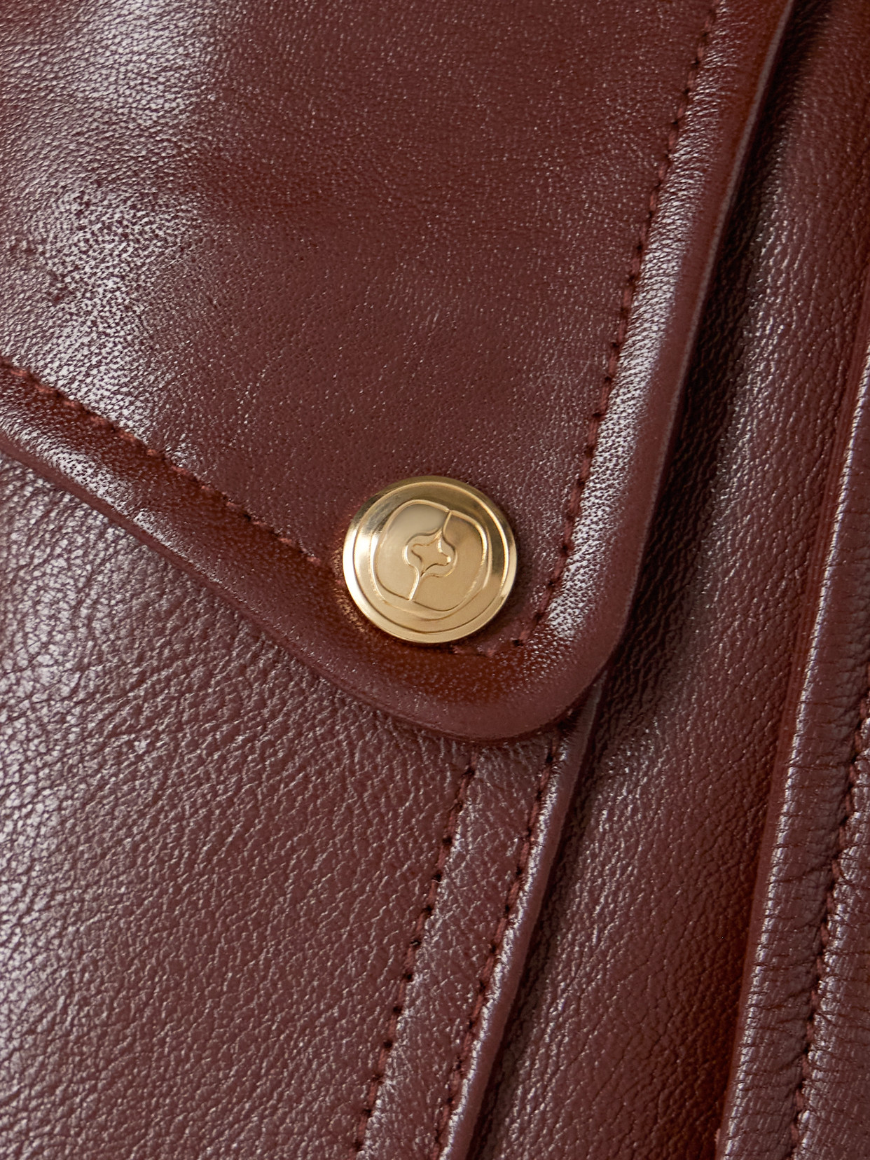 Rùadh The Haddow Cropped Leather Jacket In Brown