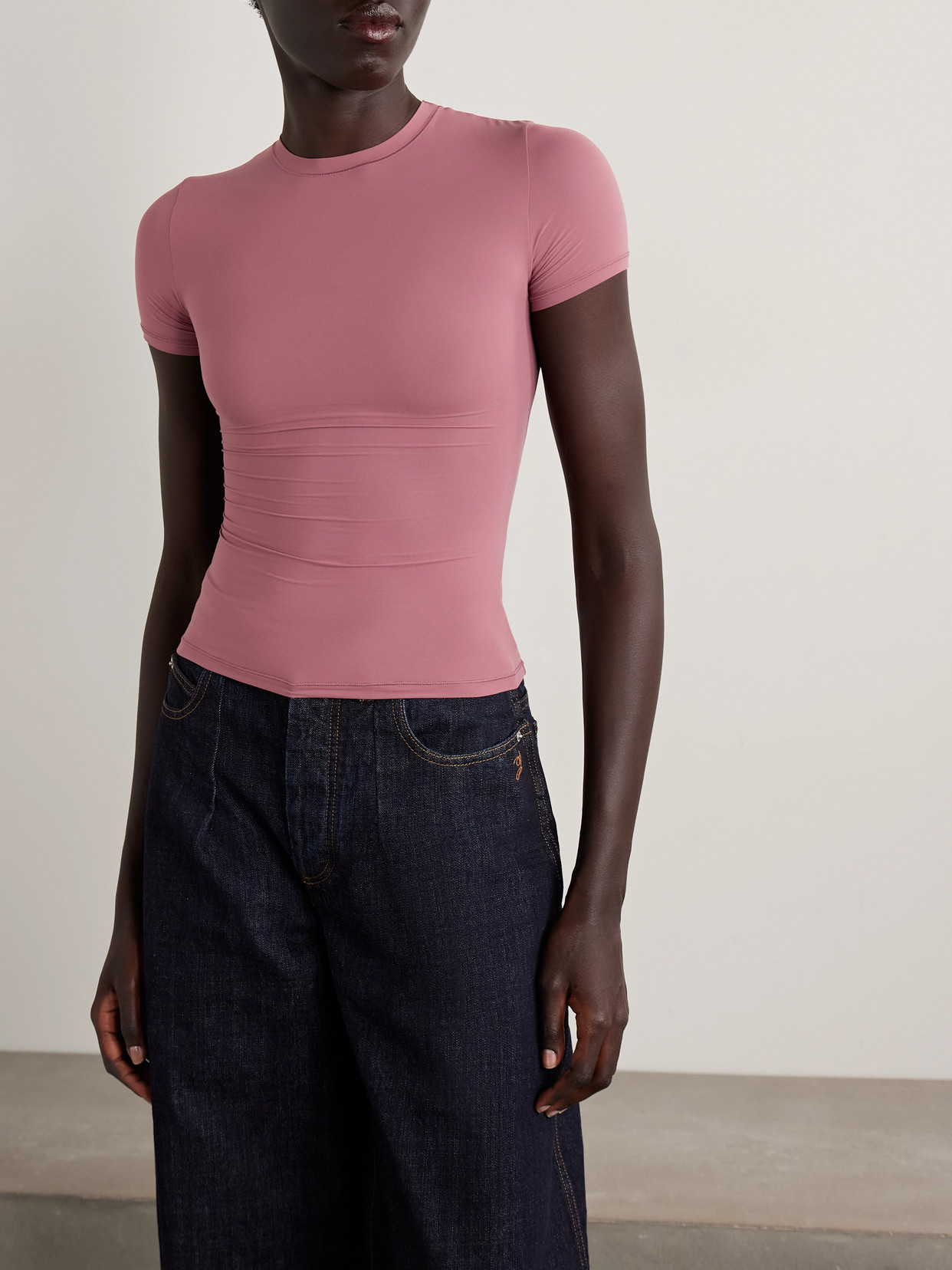 Skims Fits Everybody T-shirt In Pink