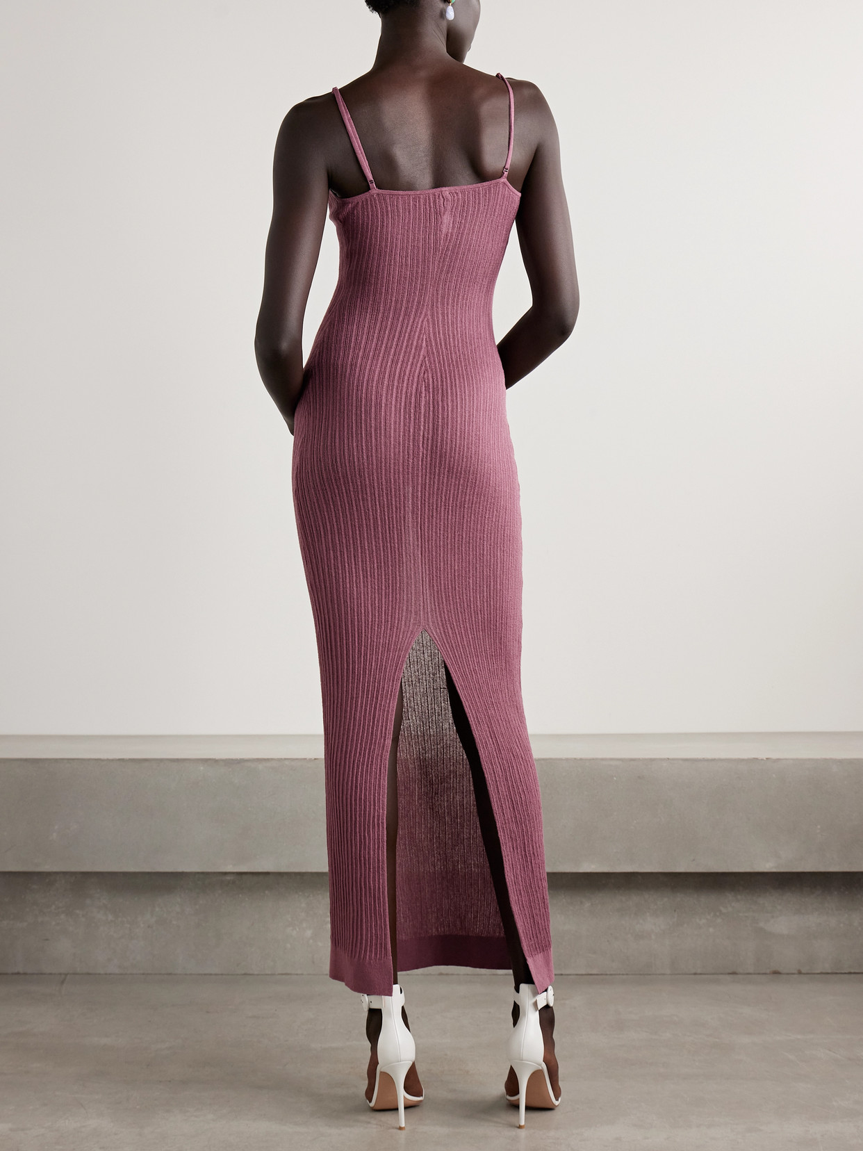 Skims Sheer Knit In Pink