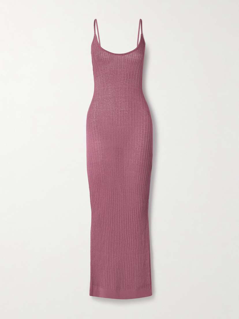 Skims heer Knit Long Cami Dress - Beet