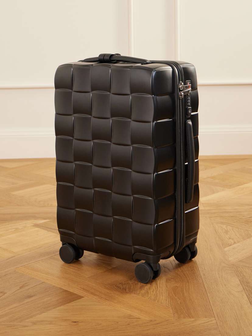 Bottega Veneta Odyssey Leather-trimmed Intrecciato Polycarbonate Carry-on Suitcase