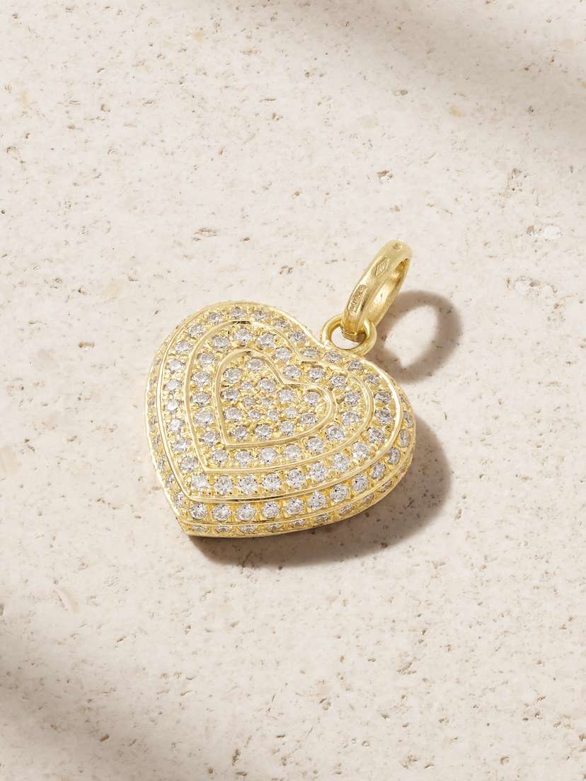 Carolina Bucci Small Cuore 18-karat Gold Diamond Pendant