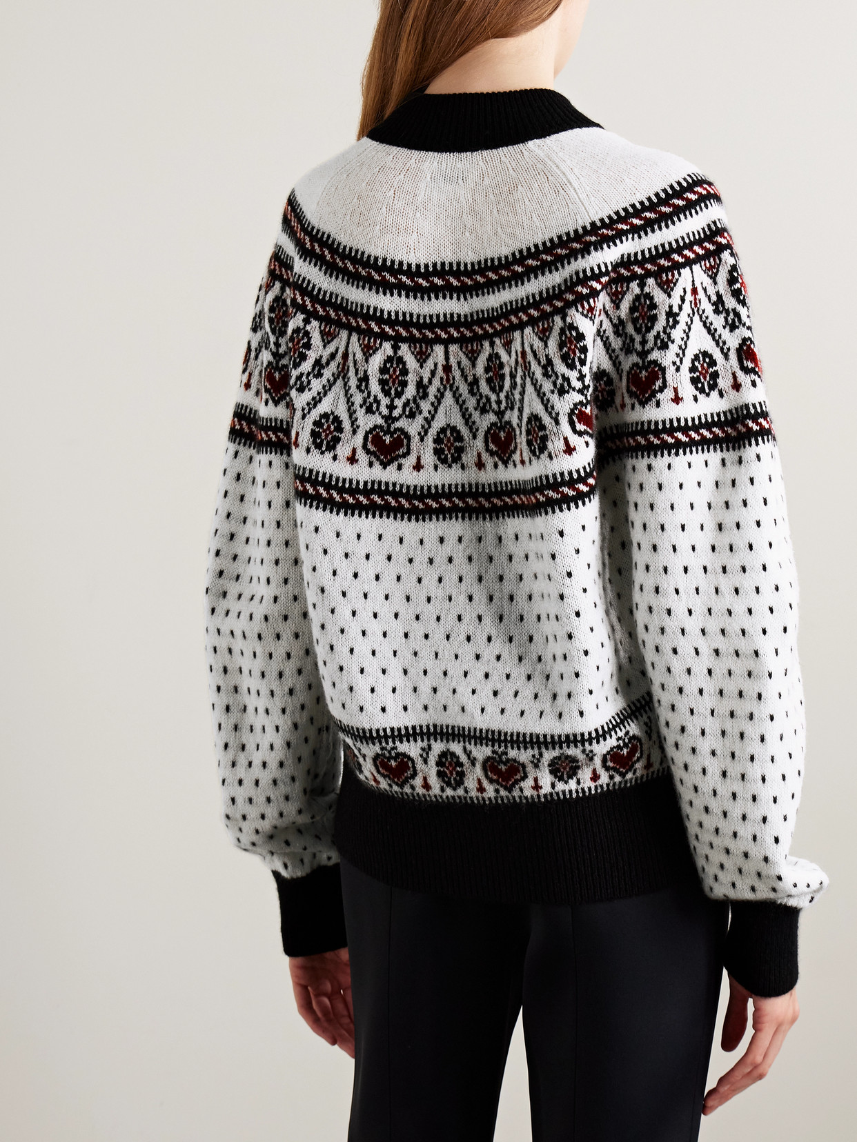 Khaite Marc Jacquard Cashmere-blend Cardigan In Neutral
