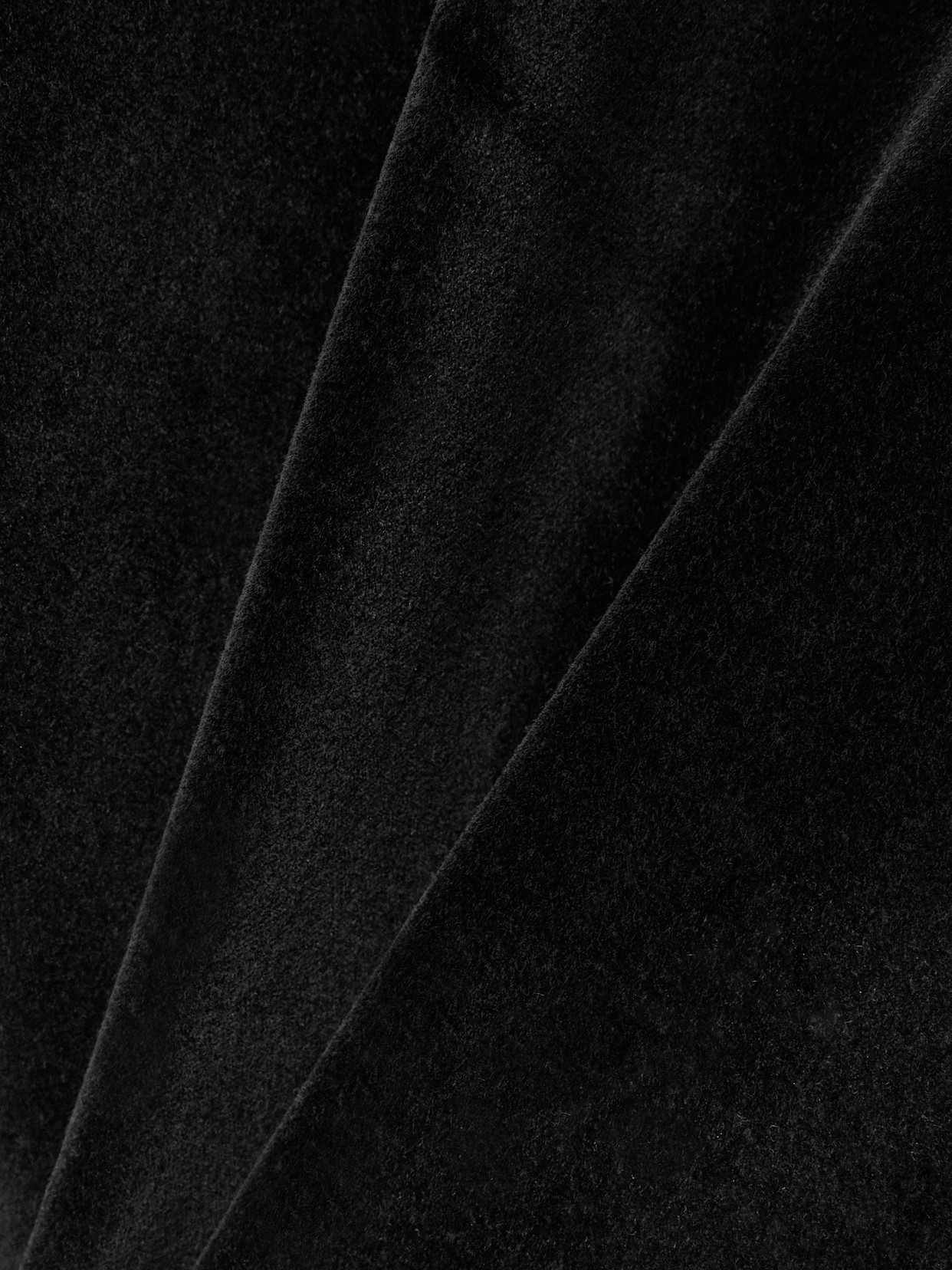 Khaite Aleena Velvet Mini Dress In Black