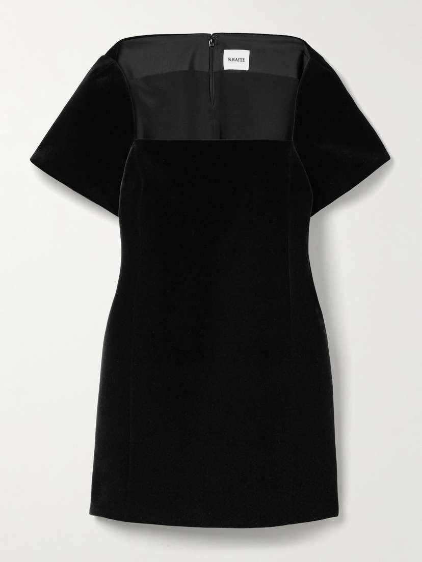 Khaite — Benji velvet mini dress