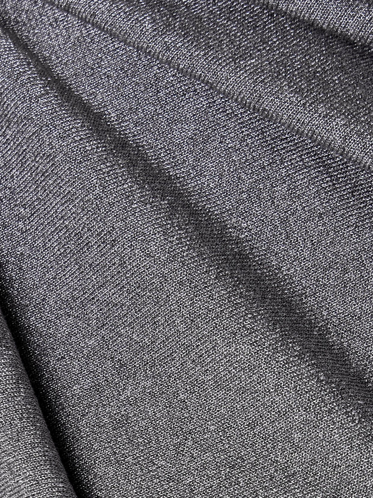 Khaite Aimee Asymmetric One-shoulder Draped Lurex Peplum Top In Gray