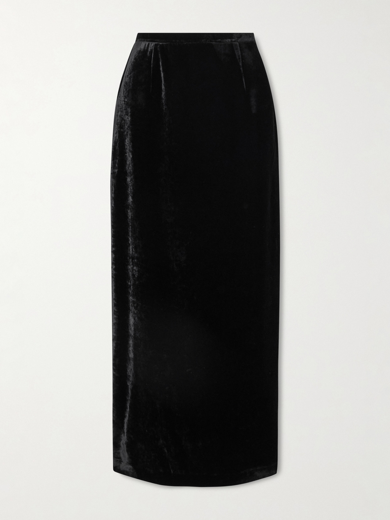 Bernadette Velvet Maxi Skirt In Black