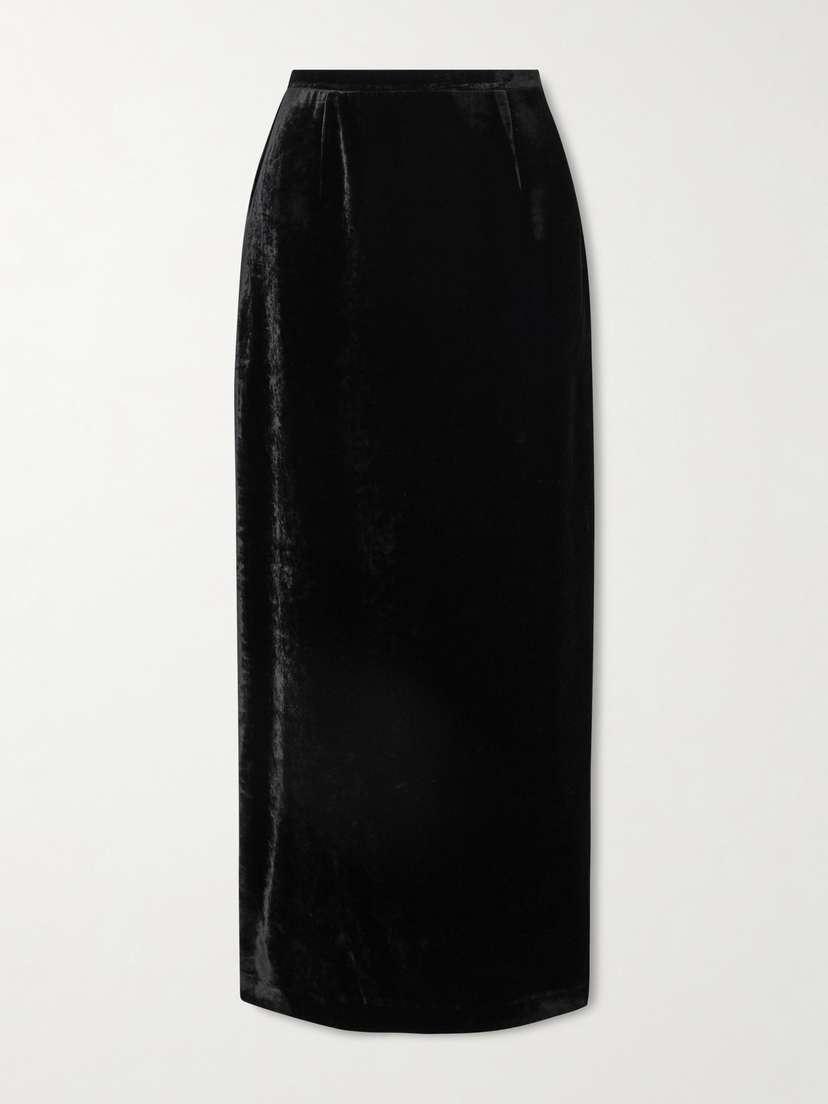 BERNADETTE Velvet Maxi Skirt