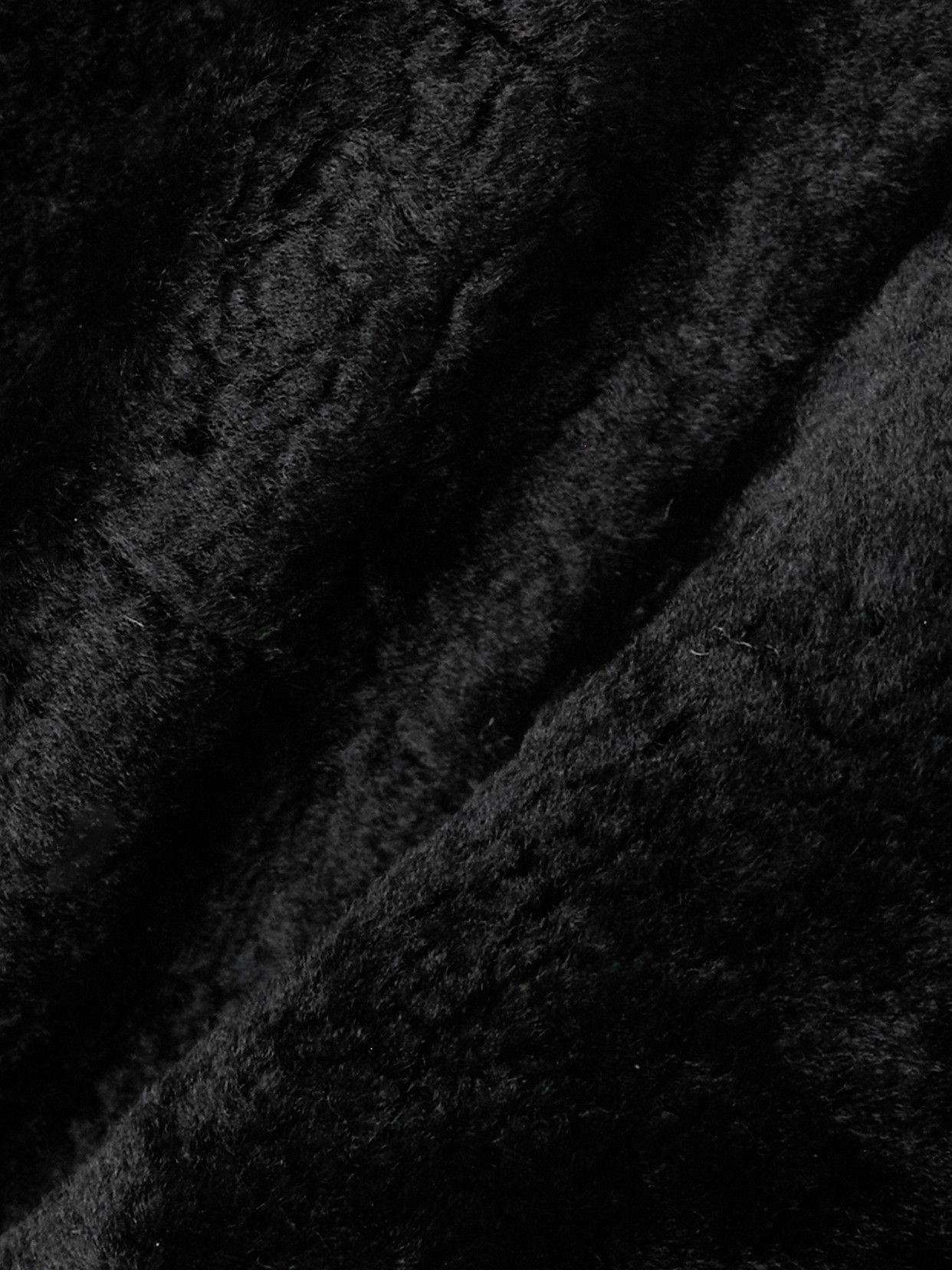 Magda Butrym Shearling Bomber Jacket In Black