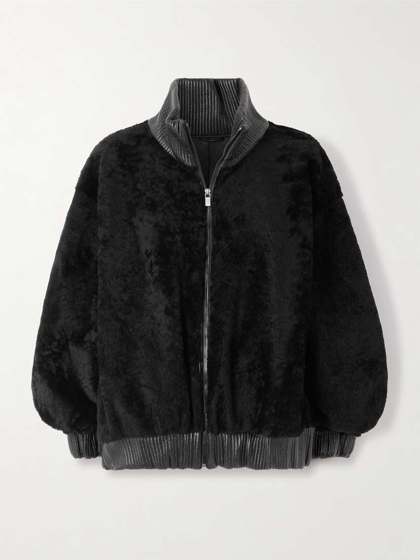 Magda Butrym Shearling Bomber Jacket